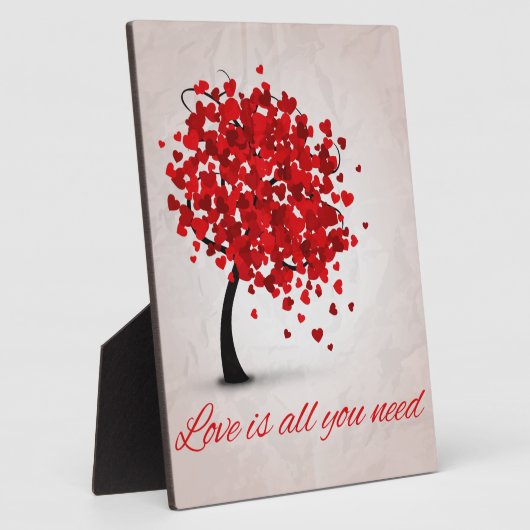 liefde is alles wat je nodig hebt fotoplaat (Zijkant)