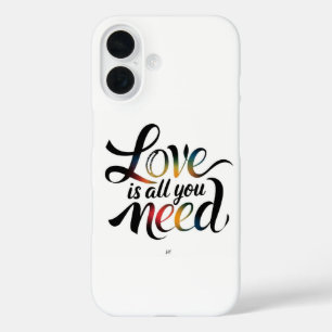 Liefde is alles wat je nodig hebt - Hartverwarmend iPhone 16 Hoesje