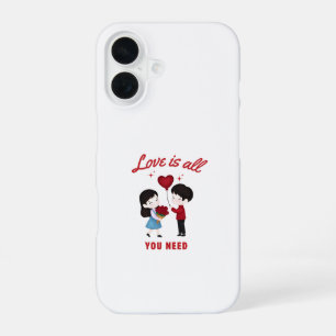 Liefde is alles wat je nodig hebt iPhone 16 hoesje