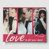 Liefde Is Alles Wat Je Nodig Hebt Koppelcollage Ga Gastenboek (Voorkant)