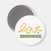 liefde is alles wat je nodig hebt magneet (Voorkant / Achterkant)