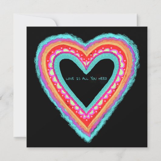 Liefde is alles wat je nodig hebt Modern Black Ins (Voorkant)