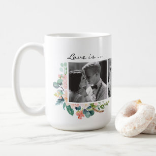 Liefde is alles wat je nodig hebt om Floral Couple Koffiemok