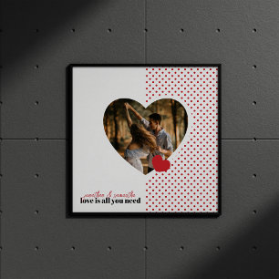 Liefde is alles wat je nodig hebt om foto's te ont poster