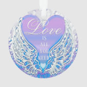 Liefde is alles wat je nodig hebt ornament (achterkant)