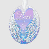 Liefde is alles wat je nodig hebt ornament (voorkant)