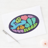 Liefde is alles wat je nodig hebt ovale sticker (Envelop)