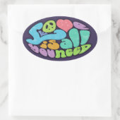 Liefde is alles wat je nodig hebt ovale sticker (Tas)