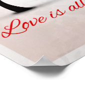 liefde is alles wat je nodig hebt poster (Hoek)