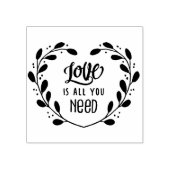 Liefde is alles wat je nodig hebt rubberstempel (Afrduk)