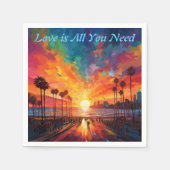 Liefde is alles wat je nodig hebt servet (Voorkant)