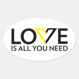 Liefde is alles wat je nodig hebt Sticker