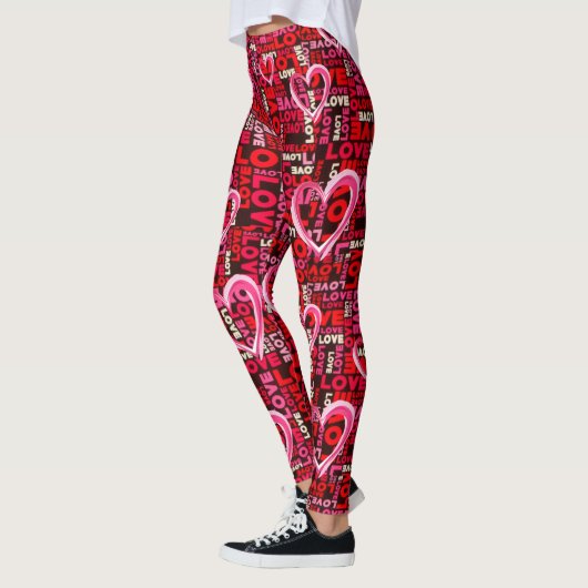 Liefde is alles wat je nodig hebt Valentijnsdag Le Leggings (Links)
