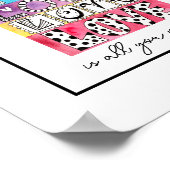 Liefde is alles wat je nodig hebt Whimsical Letter Poster (Hoek)