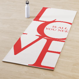 Liefde is alles wat je nodig hebt yogamat