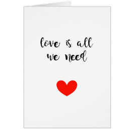 Liefde is alles wat we nodig hebben