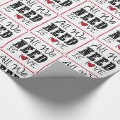 Liefde is alles wat we nodig hebben cadeaupapier (Hoek)