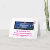 Liefde is alles wat we nodig hebben feestdagen kaart (Achterkant)