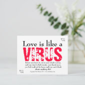 Liefde is als briefkaart (Staand voorkant)
