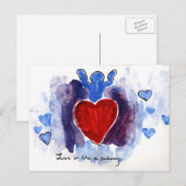 liefde is als een metro briefkaart (Voorkant / Achterkant)