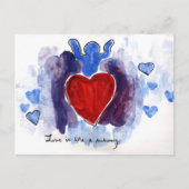 liefde is als een metro briefkaart (Voorkant)