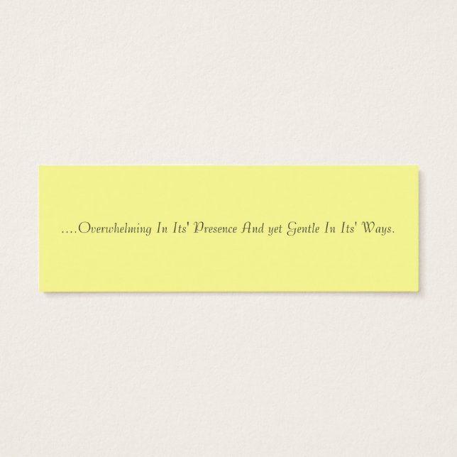 Liefde is als een olifant mini visitekaartjes (Achterkant)