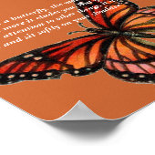 "Liefde is als een vlinder: hoe meer... Poster (Hoek)