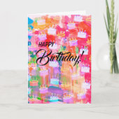 Liefde is als het laatste stuk taart verjaardag kaart (Voorkant)