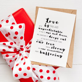 Liefde is als Wifi - Typografie Modern Love Quote Kaart