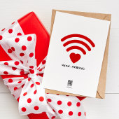Liefde is als Wifi - Typografie Modern Love Quote Kaart