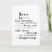 Liefde is als Wifi - Typografie Modern Love Quote Kaart (Voorkant)