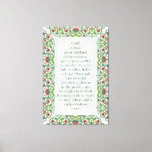 Liefde is altijd geduldig en aardig. Het is nooit Canvas Afdruk (Voorkant)