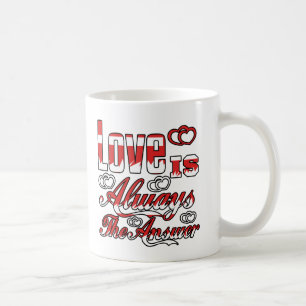 liefde is altijd het antwoord Koffie Mok