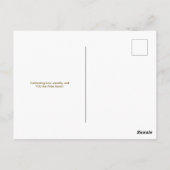 Liefde is altijd minimalistische regenboog briefkaart (Achterkant)