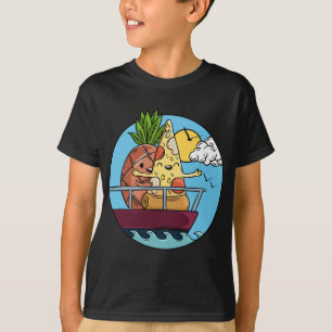 Liefde is anananas Pizza verboden Valentijnse T-shirt