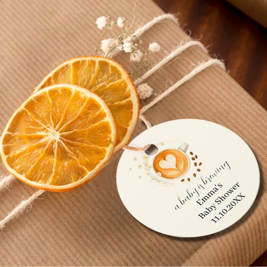 Liefde is Baby shower brouwen Bedankjes Labels