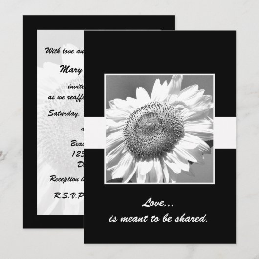 Liefde is bedoeld om te worden Gedeelde Gelofte Ve Kaart (Voorkant / Achterkant)