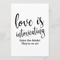 Liefde is Bedwelmend Betaalbaar Huwelijksbar Bord