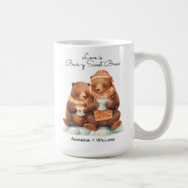 Liefde is Beer-y Sweet Schattige Cartoon Knuffel Koffiemok