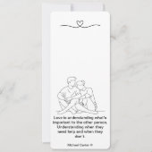 Liefde is begrip kaart (Voorkant)