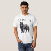 Liefde is Belgische herdershond T-shirt (Voorkant volledig)