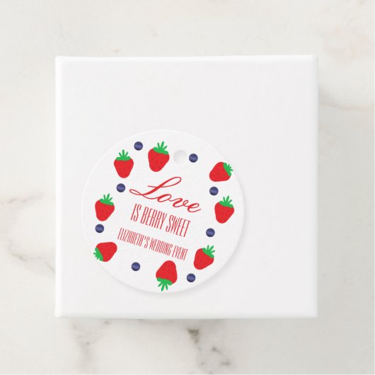 Liefde Is Bes Zoete Fruit Bruiloft Bedankjes Labels (In situ)