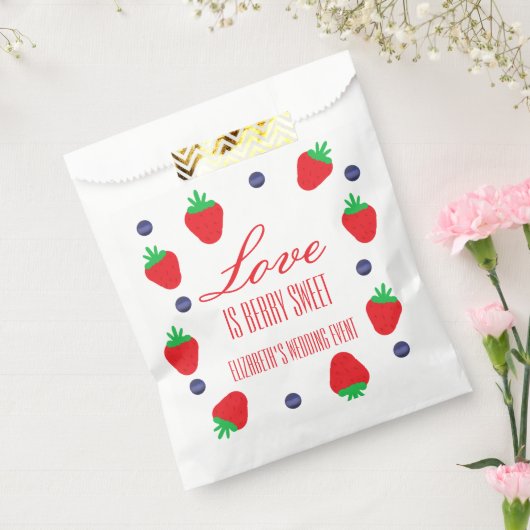 Liefde Is Bes Zoete Fruit Bruiloft Feest Bedankzakje (Gezegeld)