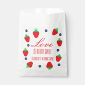 Liefde Is Bes Zoete Fruit Bruiloft Feest Bedankzakje (Voorkant)