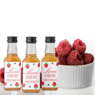 Liefde Is Bes Zoete Fruit Bruiloftsdouche Likeurfles Etiket