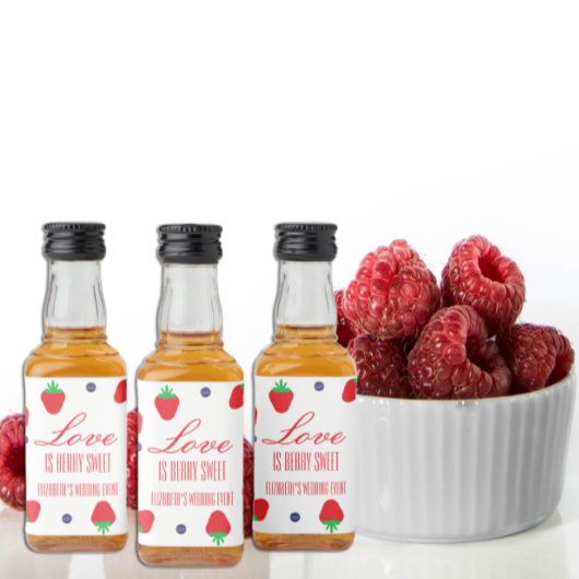 Liefde Is Bes Zoete Fruit Bruiloftsdouche Likeurfles Etiket