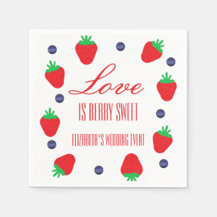 Liefde Is Bes Zoete Fruit Bruiloftsdouche Servet