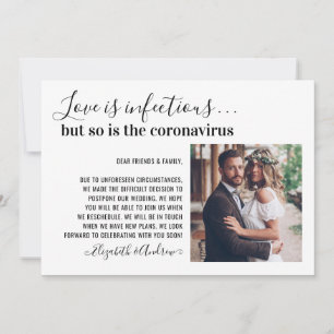 Liefde is besmettelijk 2 Foto Verander de datum Tr Aankondiging