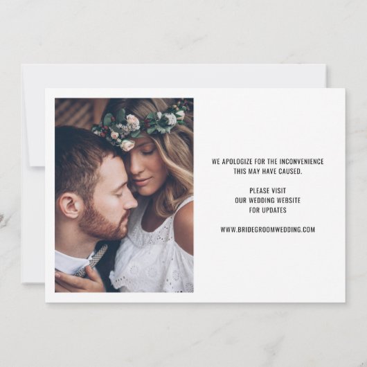 Liefde is besmettelijk 2 Foto Wijzigingsdatum Huwe Aankondiging (Achterkant)