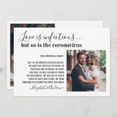 Liefde is Besmettelijk 2 Foto Wijzigingsdatum Trou Aankondiging (Voorkant / Achterkant)